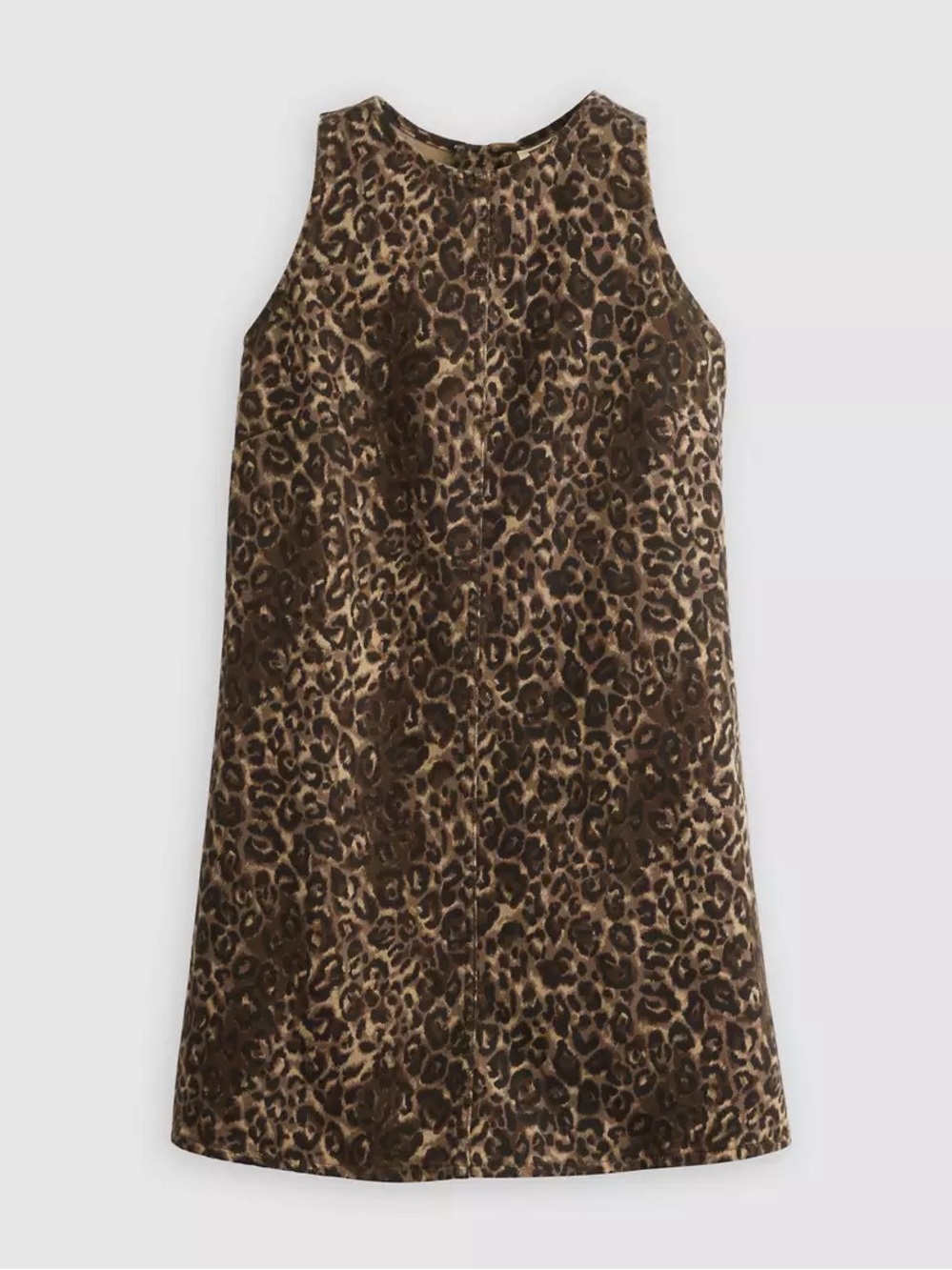 Levi’s ‘90s Shift Dress in Brown Leopard Print Size Xsmall, Denim A line Style